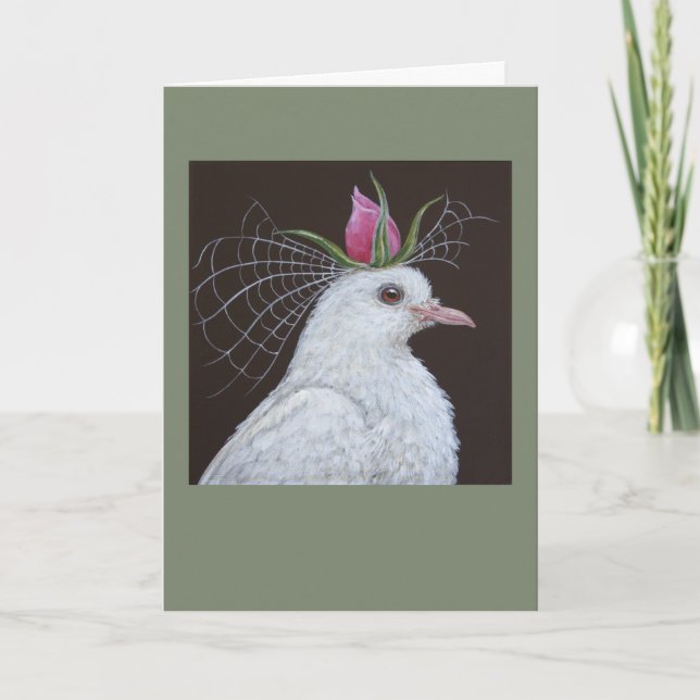 Tarjeta de saludo Dove Bride (Anverso)