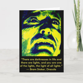 Tarjeta de saludo Drácula Christopher Lee Hallowee