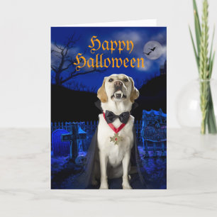 Tarjeta de saludo Drácula Dog Halloween