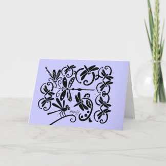 Tarjeta de saludo Dragonflies