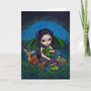 Tarjeta de saludo "Dragonling Garden III"