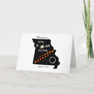 Tarjeta de saludo Eclipse Solar de Misuri