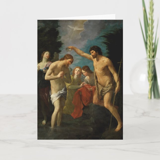 Tarjeta de saludo "El Bautismo de Cristo" (Anverso)