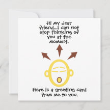 Tarjeta de saludo Emotive Head Personalizable