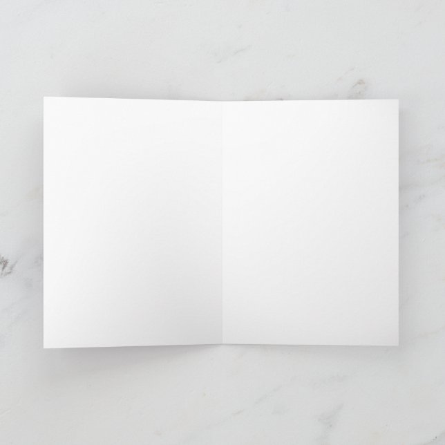 Tarjeta de saludo en blanco (Interior)