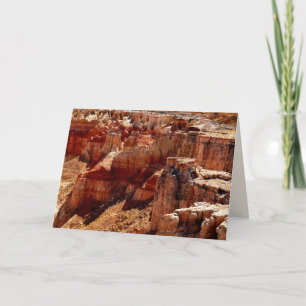 Tarjeta de saludo en blanco Canyon Blank Mine Coal