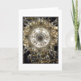 Tarjeta de saludo en blanco 'Crystal'