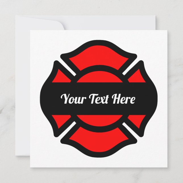 Tarjeta de saludo en blanco de Cross Square de St. (Anverso)