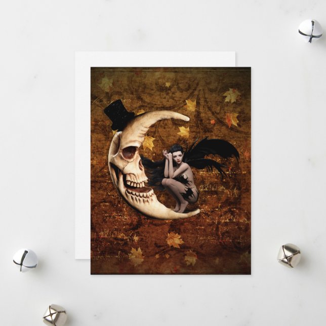 Tarjeta de saludo en blanco de hada mala (Anverso/Reverso In Situ)