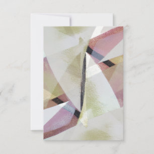 Tarjeta de saludo en blanco del pintado abstracto