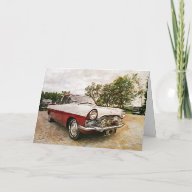Tarjeta de saludo en blanco Vauxhall Cresta (Anverso)