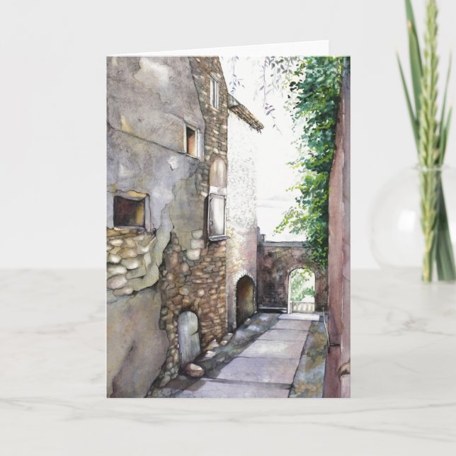 Tarjeta de saludo en grignan 5" x 7" (Anverso)