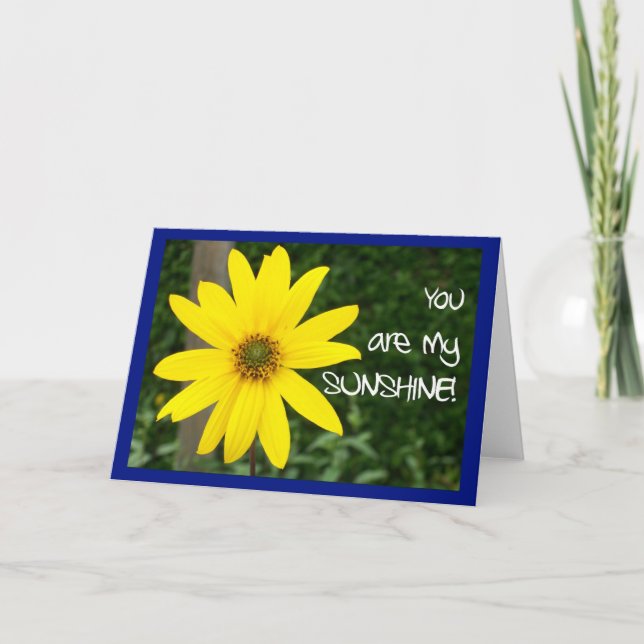 Tarjeta de saludo 'Eres mi brillo del sol' (Anverso)