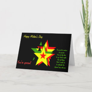 Tarjeta de saludo especial del día de la madre de 