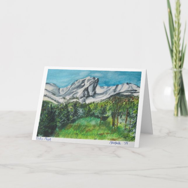 Tarjeta de saludo Estes Park Rocky Mountains (Anverso)
