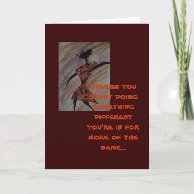 Tarjeta de saludo étnico motivacional (Anverso)