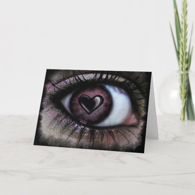 Tarjeta de saludo Eye Heart U (Anverso)