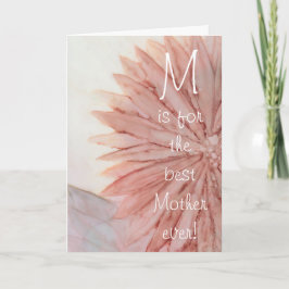 Tarjeta de saludo "Feliz Día de la Madre" Flor ros