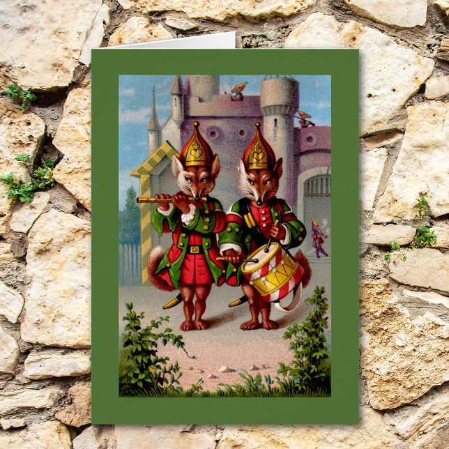 Tarjeta de saludo Fife & Drum Foxes (Subido por el creador)