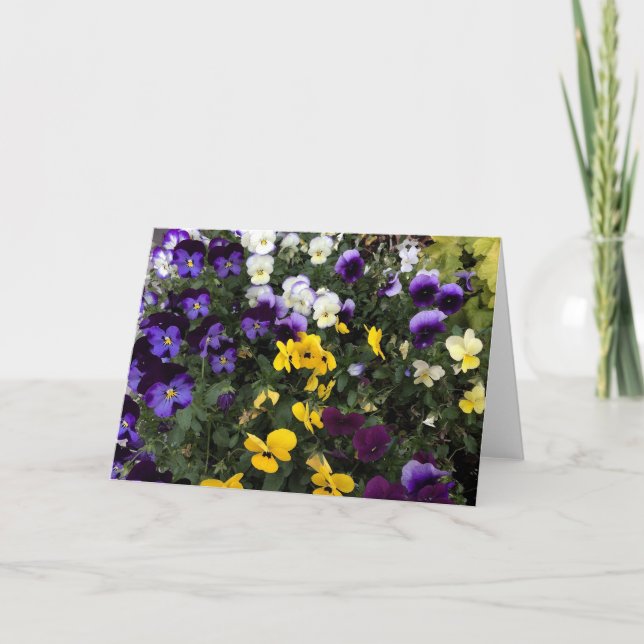 Tarjeta de saludo floral (Anverso)