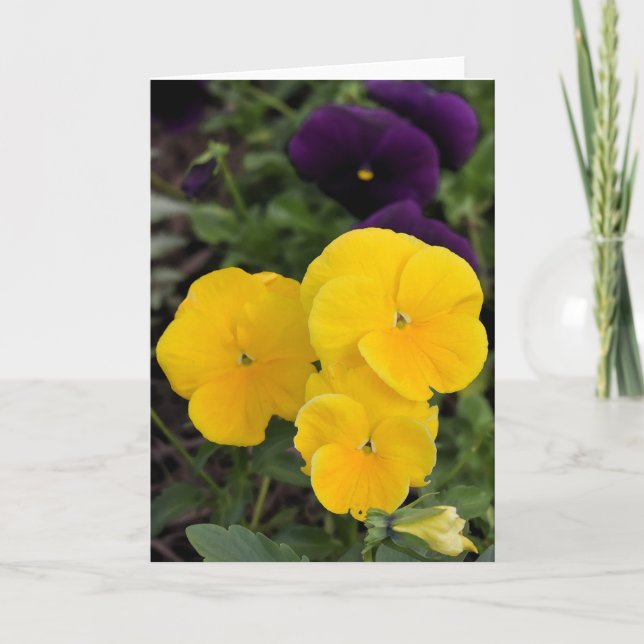 Tarjeta de saludo floral (Anverso)