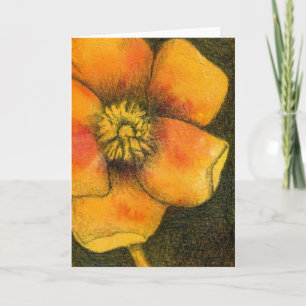 Tarjeta de saludo floral "Buttercup"
