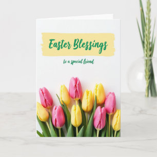 Tarjeta de saludo floral de primavera