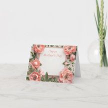 Tarjeta de saludo Floral del Día de la Madre
