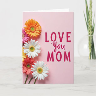 Tarjeta de saludo Floral Love Mom