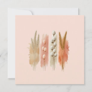 Tarjeta de saludo Floral Watercolor