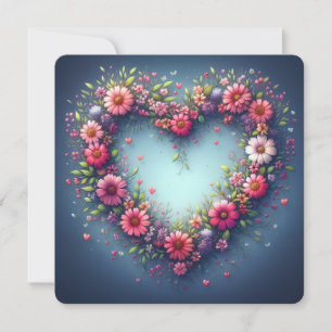 Tarjeta de saludo "Florecer en su amor"