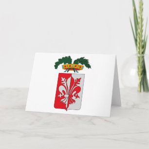 Tarjeta de saludo Florence Coat of Arms