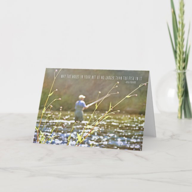 Tarjeta de saludo FLY FISHING (Anverso)
