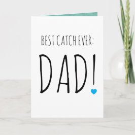 Tarjeta de saludo fotográfico minimalista de pesca