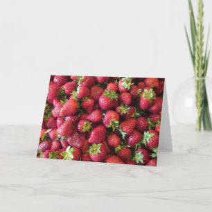 Tarjeta de saludo - Fresas de verano