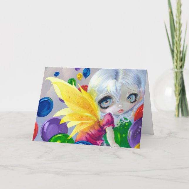 Tarjeta de saludo "Globos de hadas" (Anverso)