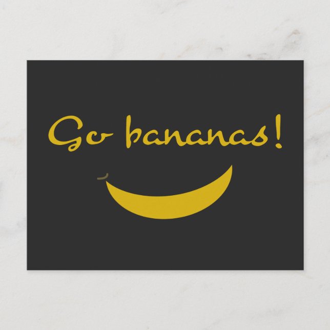 Tarjeta de saludo Go Bananas (Anverso)