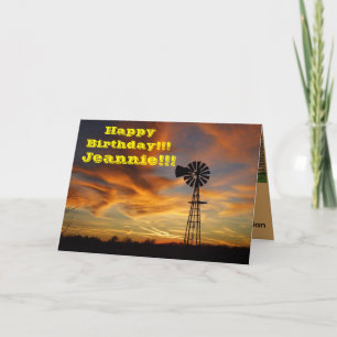 Tarjeta de saludo Golden Sky Sunset