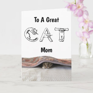 Tarjeta de saludo - Gran Madre Gato