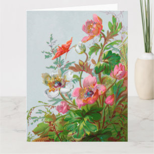 Tarjeta de saludo grande Hedgerow Garden