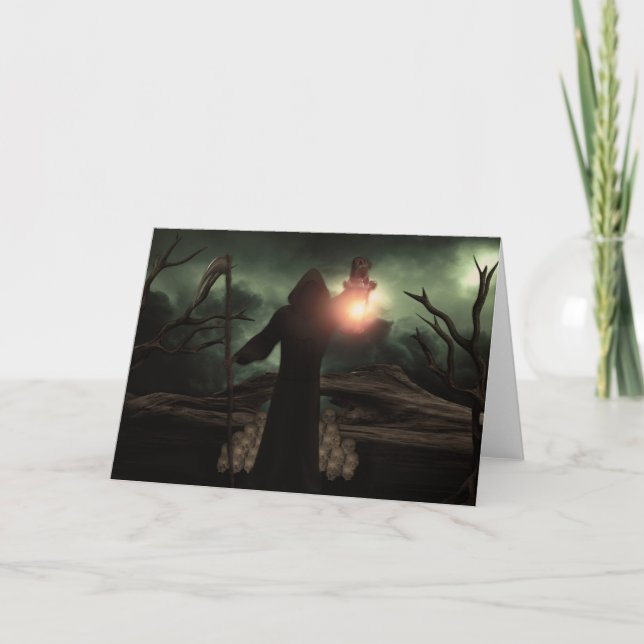 Tarjeta de saludo Grim Reaper (Anverso)