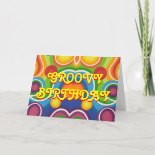 Tarjeta de saludo 'Groovy Birthday'