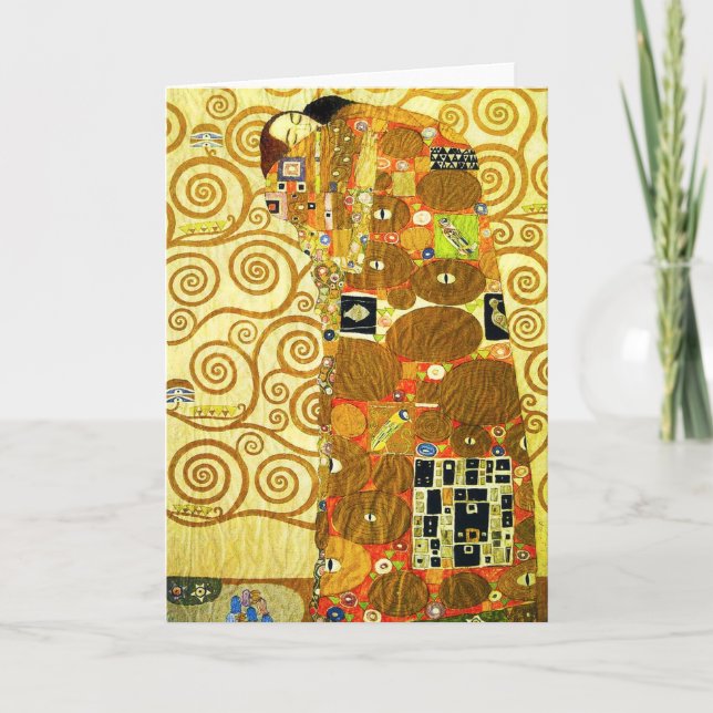 Tarjeta de saludo Gustav Klimt Fulfillment (Anverso)