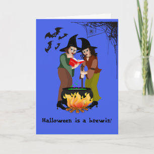 Tarjeta de saludo - Halloween, a veces Brewin'