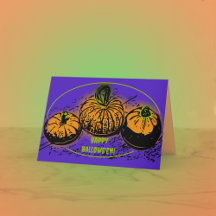 Tarjeta de saludo Hallowe'en de la conspiración de