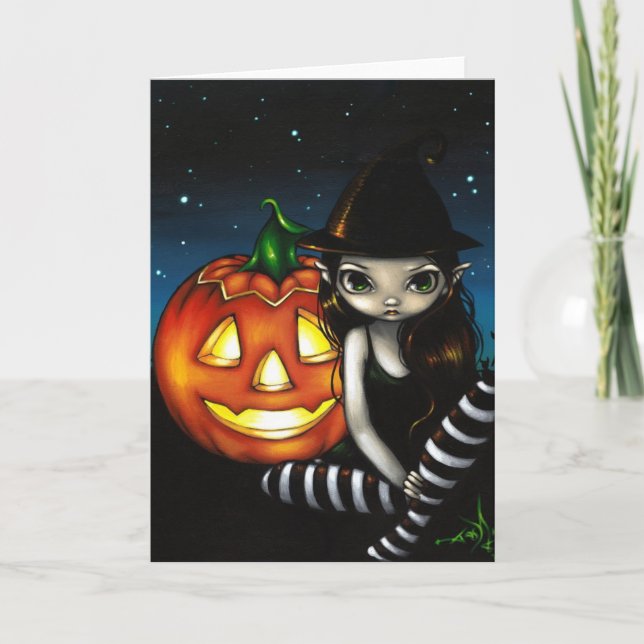 Tarjeta de saludo "Halloween Night" (Anverso)