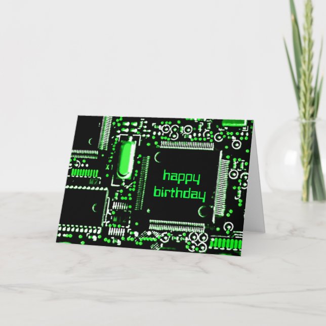 Tarjeta de saludo 'Happy Birthday' del Circuito Ve (Anverso)
