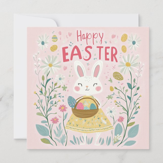 Tarjeta de saludo "Happy Easter" (Anverso)