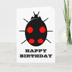Tarjeta de saludo Harlequin Ladybird Personalizabl