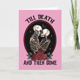 Tarjeta de saludo hasta que la muerte (En blanco)